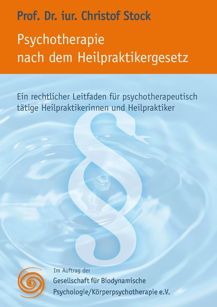 Produktbild: Psychotherapie nach dem Heilpraktikergesetz