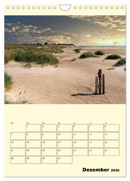 Produktbild: Meine geliebte Nordsee (Wandkalender 2026 DIN A4 hoch), CALVENDO Monatskalender