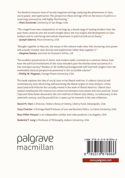 Produktbild: Social Class and State Power