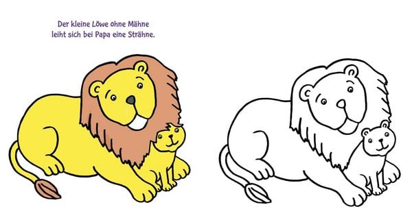 Produktbild: Ausmalbilder f&uuml;r Kita-Kinder: Das dicke Kindergarten-Malbuch: Tierkinder