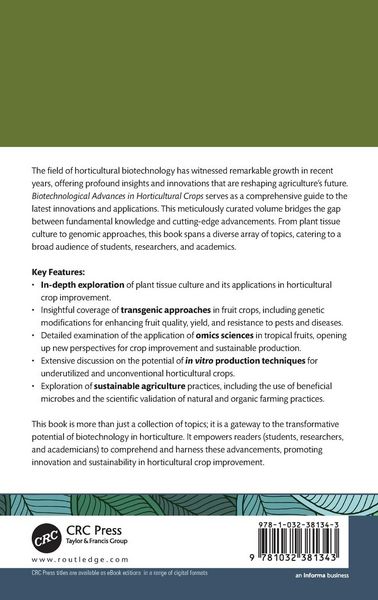Produktbild: Biotechnological Advances in Horticultural Crops