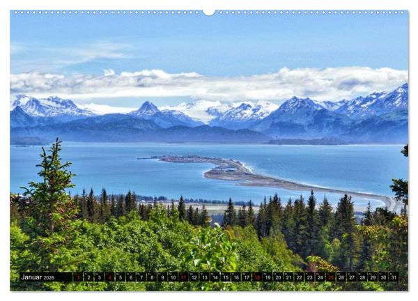 Produktbild: Alaska - Weites Land (Wandkalender 2026 DIN A2 quer), CALVENDO Monatskalender