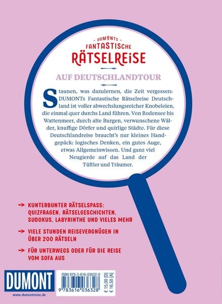 Produktbild: DUMONTs Fantastische R&auml;tselreise Auf Deutschlandtour