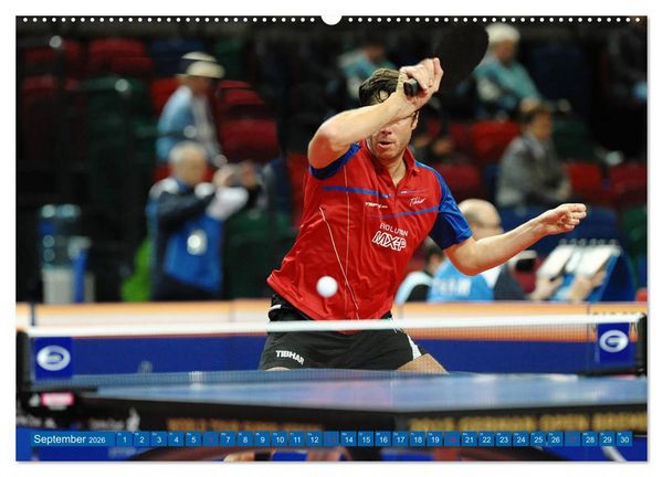 Produktbild: Tischtennis - Der am schnellsten gespielte Sport der Welt (Wandkalender 2026 DIN A2 quer), CALVENDO Monatskalender