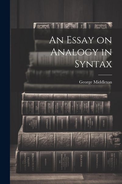 Produktbild: An Essay on Analogy in Syntax