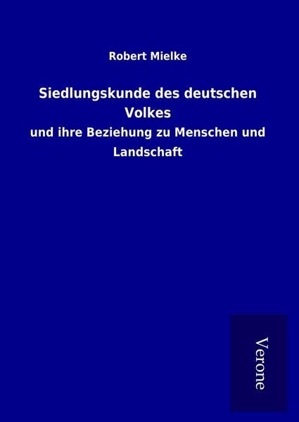 Produktbild: Siedlungskunde des deutschen Volkes