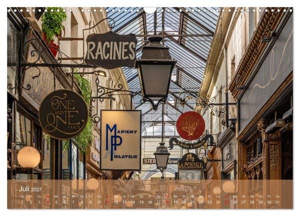 Produktbild: Verborgene Passagen von Paris (Wandkalender 2027 DIN A3 quer), CALVENDO Monatskalender