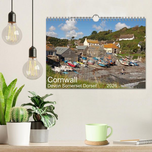 Produktbild: Cornwall - Devon Somerset Dorset (Wandkalender 2026 DIN A4 quer), CALVENDO Monatskalender
