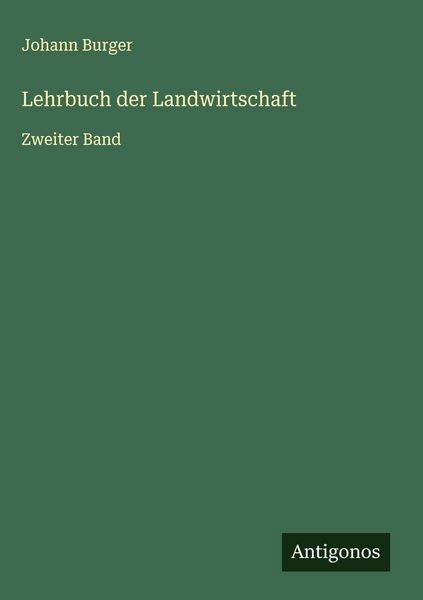 Produktbild: Lehrbuch der Landwirtschaft