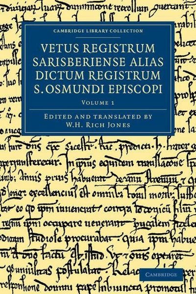 Produktbild: Vetus Registrum Sarisberiense Alias Dictum Registrum S. Osmundi Episcopi - Volume 1