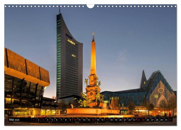 Produktbild: Reise durch Leipzig (Wandkalender 2026 DIN A3 quer), CALVENDO Monatskalender