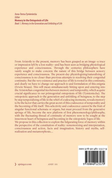 Produktbild: Memory in the Ontopoiesis of Life
