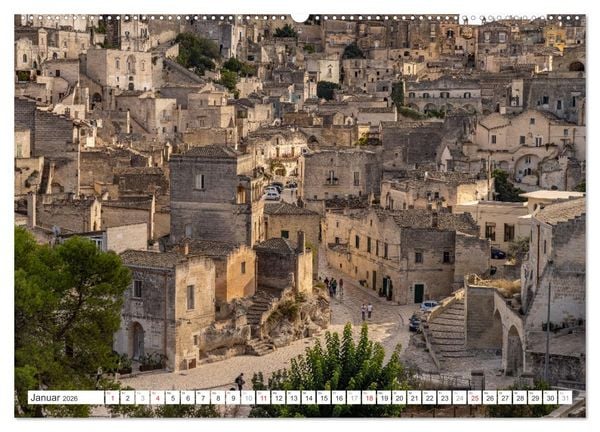 Produktbild: Italiens Welterbe Matera (hochwertiger Premium Wandkalender 2026 DIN A2 quer), Kunstdruck in Hochglanz