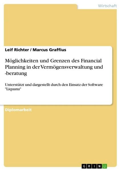 Produktbild: M&ouml;glichkeiten und Grenzen des Financial Planning in der Verm&ouml;gensverwaltung und -beratung
