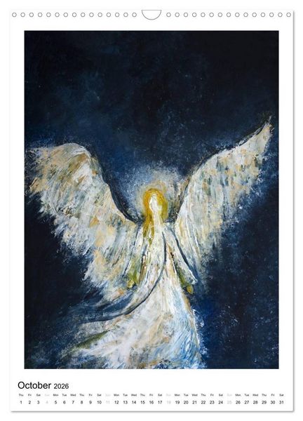 Produktbild: Angel paintings (Wall Calendar 2026 DIN A3 portrait), CALVENDO 12 Month Wall Calendar