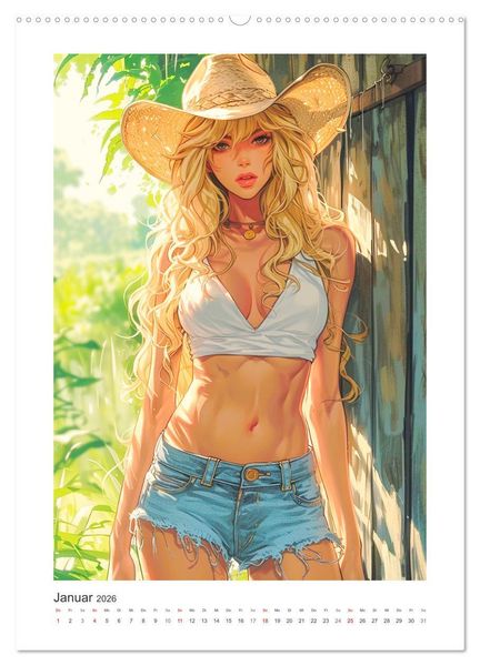 Produktbild: Manga-Girls. Coole Comics mit Ausstrahlungskraft (hochwertiger Premium Wandkalender 2026 DIN A2 hoch), Kunstdruck in Hochglanz