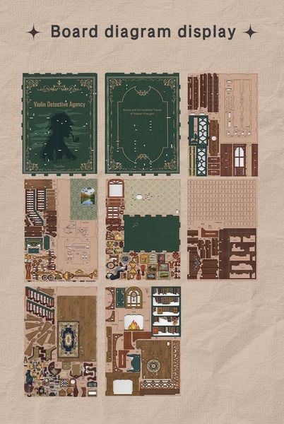Produktbild: Book Nook DIY B&uuml;cherecke Violin Detective Agency