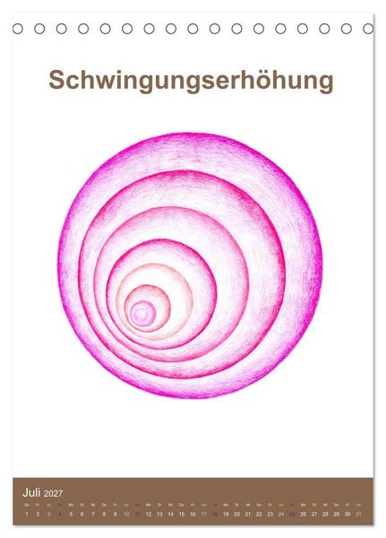 Produktbild: Delfinheilsymbole (Tischkalender 2027 DIN A5 hoch), CALVENDO Monatskalender