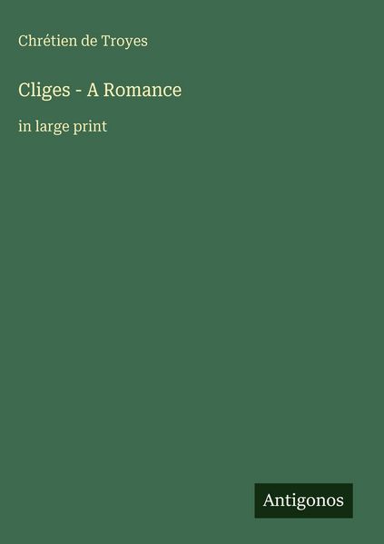 Produktbild: Cliges - A Romance