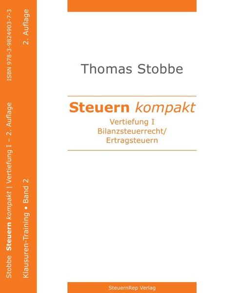 Produktbild: Steuern kompakt. Vertiefung I