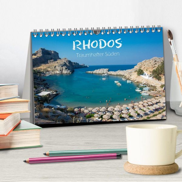 Produktbild: Rhodos - Traumhafter S&uuml;den (Tischkalender 2026 DIN A5 quer), CALVENDO Monatskalender