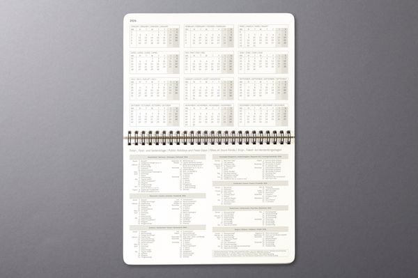Produktbild: SIGEL C2781 Tischkalender Conceptum 2027, ca. A5 quer, schwarz