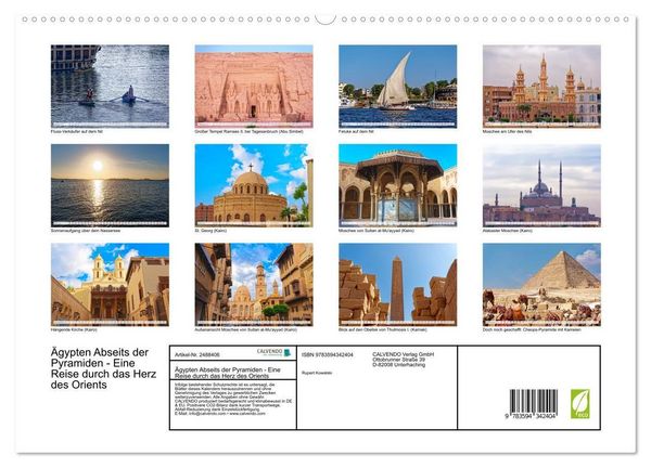 Produktbild: &Auml;gypten Abseits der Pyramiden - Eine Reise durch das Herz des Orients (hochwertiger Premium Wandkalender 2027 DIN A2 quer), Kunstdruck in Hochglanz