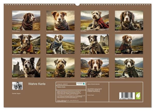 Produktbild: Wahre Kerle (hochwertiger Premium Wandkalender 2026 DIN A2 quer), Kunstdruck in Hochglanz