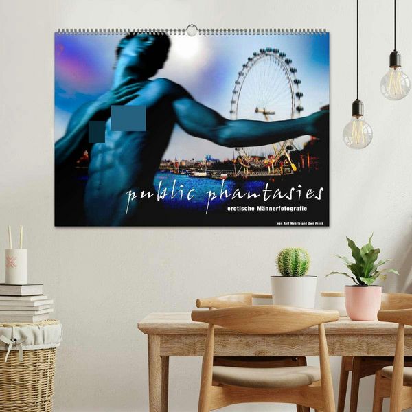 Produktbild: public phantasies - erotische M&auml;nnerfotografie (Wandkalender 2026 DIN A2 quer), CALVENDO Monatskalender