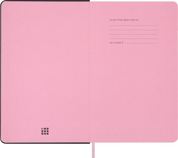 Produktbild: Moleskine X Blackpink Notizbuch L/A5, liniert, fester Einband, Schwarz