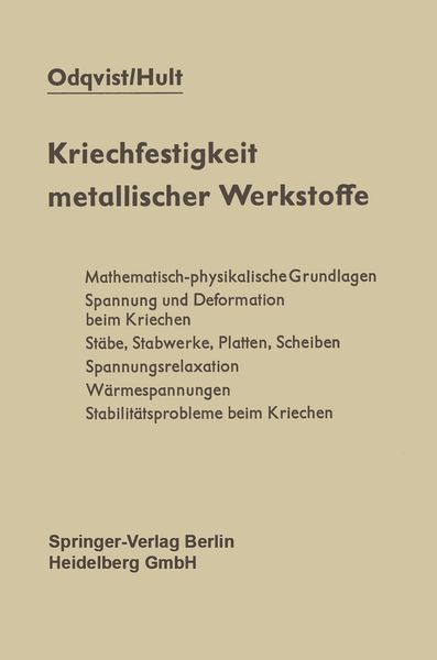 Produktbild: Kriechfestigkeit metallischer Werkstoffe