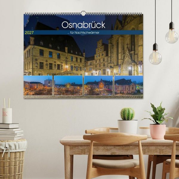 Produktbild: Osnabr&uuml;ck f&uuml;r Nachtschw&auml;rmer (Wandkalender 2027 DIN A2 quer), CALVENDO Monatskalender