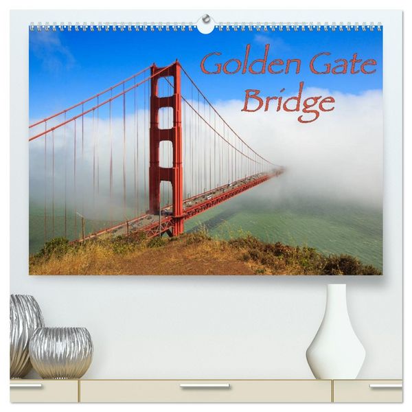 Produktbild: Golden Gate Bridge (hochwertiger Premium Wandkalender 2026 DIN A2 quer), Kunstdruck in Hochglanz