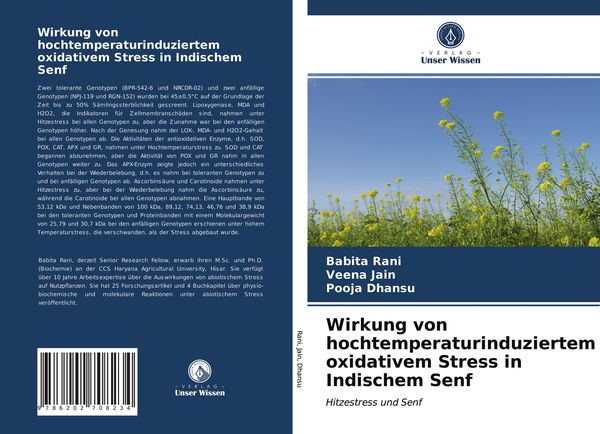 Produktbild: Wirkung von hochtemperaturinduziertem oxidativem Stress in Indischem Senf