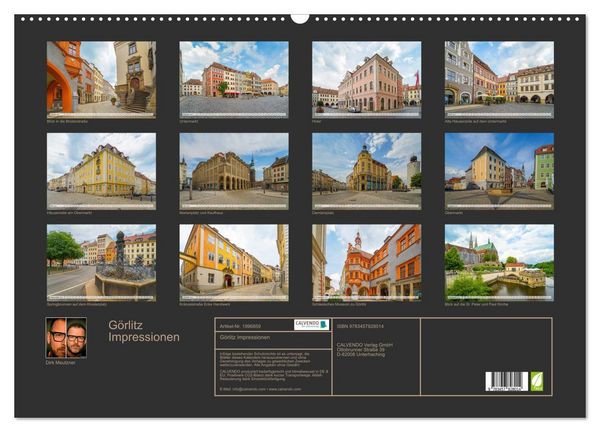 Produktbild: G&ouml;rlitz Impressionen (Wandkalender 2026 DIN A2 quer), CALVENDO Monatskalender