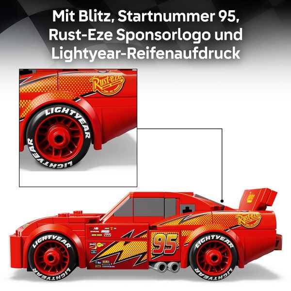 Produktbild: LEGO Speed Champions 77255 Lightning McQueen, Automodell ab 9 Jahre