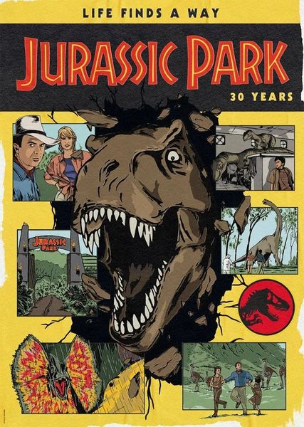 Produktbild: Schmidt 58580 - Jurassic Park: 30 Jahre Jurassic Park, Life Finds a Way, Puzzle, 1000 Teile