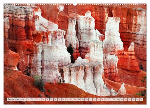 Produktbild: Bryce Canyon, Sunrise and Sunset points (Wall Calendar 2026 DIN A2 landscape), CALVENDO 12 Month Wall Calendar