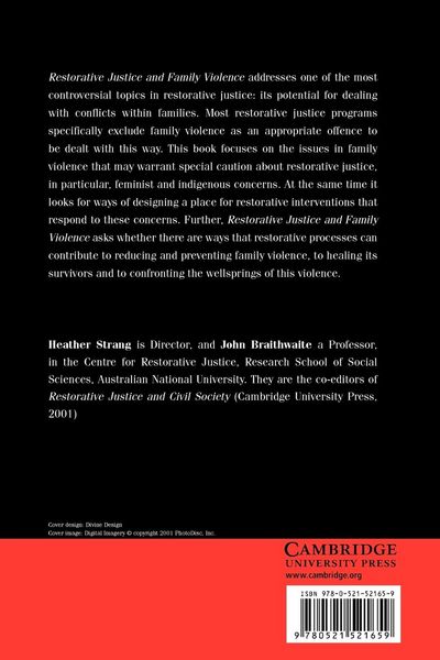 Produktbild: Restorative Justice and Family Violence
