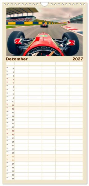 Produktbild: Familienplaner 2027 - Formel 1 in den sechziger Jahren mit 5 Spalten (Wandkalender, 21 x 45 cm) CALVENDO