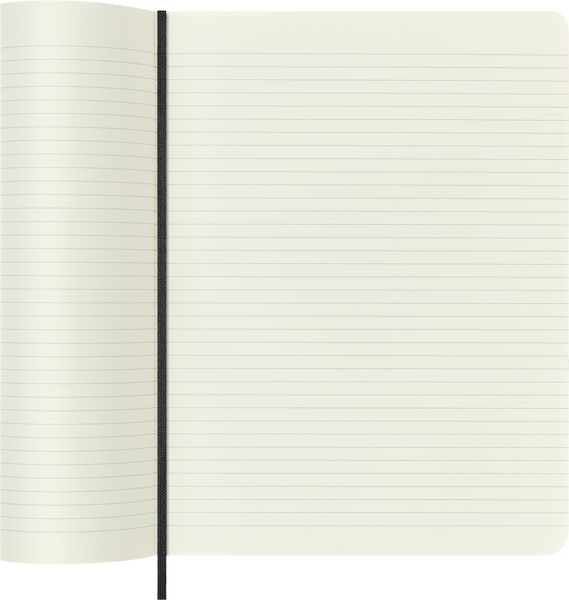 Produktbild: Moleskine Vegea Boa Notizbuch, XL, liniert, weicher Einband, schwarz, in Box
