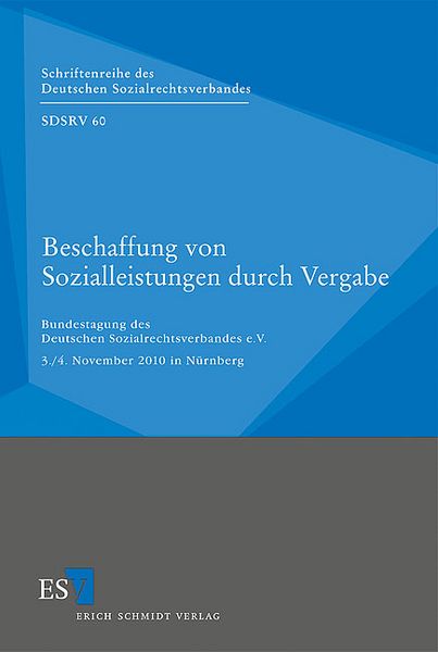 Produktbild: Beschaffung von Sozialleistungen durch Vergabe