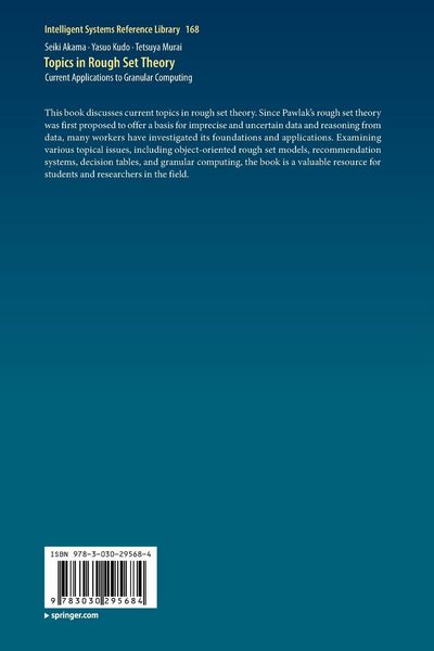 Produktbild: Topics in Rough Set Theory