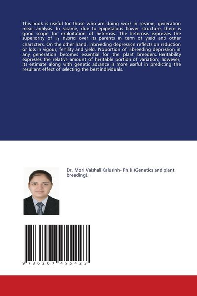 Produktbild: Generation Mean Analysis in Sesame (Sesamum indicum L.)