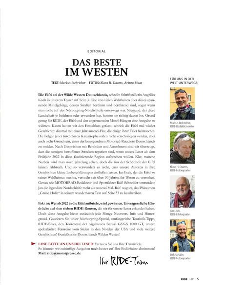 Produktbild: RIDE - Motorrad unterwegs, No. 11
