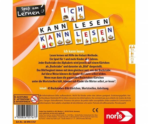 Produktbild: Ich kann lesen
