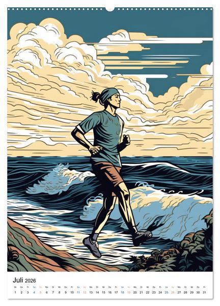 Produktbild: Laufkunst. (Wandkalender 2026 DIN A2 hoch), CALVENDO Monatskalender