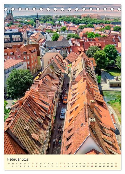 Produktbild: Geliebtes Erfurt (Tischkalender 2026 DIN A5 hoch), CALVENDO Monatskalender