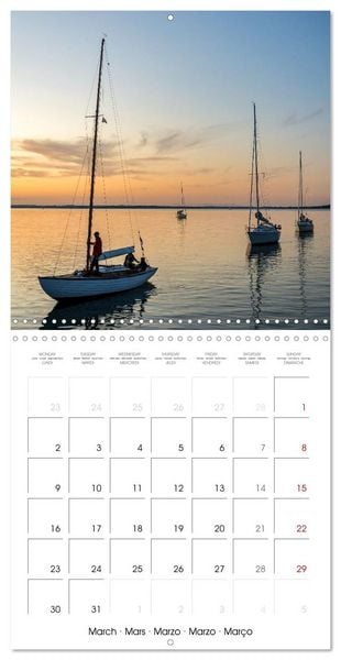 Produktbild: L&rsquo;Allemagne du Nord &ndash; Dunes, vent et la vaste mer (Calendrier mural carr&eacute; 2026 30x30 cm) Calendrier double avec une page pour vos prises de notes