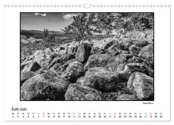 Produktbild: RH&Ouml;N SCHWARZ-WEISS (Wandkalender 2026 DIN A3 quer), CALVENDO Monatskalender